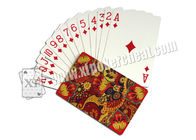 Карты покера роскошной бумажной стороны маркированные с аттестацией ИСО 9001 анализатора плутовки