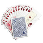 Покер карт волшебной пластмассы индекса игральных карт 2 шоу голубой невидимой маркированный