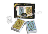 Обжуливая карты покера пластмассы Да Винси маркированные с невидимым ИСО штрихкодов