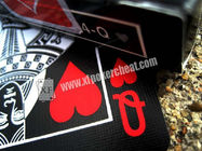 Покер черной пластмассы Эллусионист тигра маркированный чешет бортовой штрихкод для анализатора покера