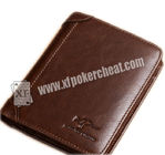 Блок развертки покера бумажника складного человека кожаный для прибора покера обжуливая