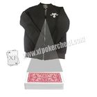 Одежды застегивают на молнию невидимые блок развертки игральной карты/анализатор покера металла