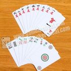 Игральные карты Махджонг черно-белой бумаги ПВК невидимые для анализатора покера