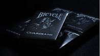 Черные попечители украшают игральные карты велосипеда пластиковые/прибор плутовки покера