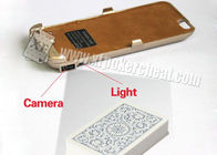 Блок развертки покера случая заряжателя Iphone 6 золотистый пластичный с микро- камерой