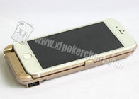 Блок развертки покера случая заряжателя Iphone 6 золотистый пластичный с микро- камерой