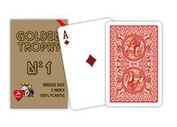 Карточки ранга казино упорок пластичного трофея Modiano золотистого играя в азартные игры играя