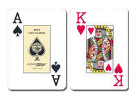 Карточки покера пластмассы маркированные, карточки моста 2826 Fournier играя для анализатора покера