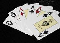 Пластмасса Испании Fournier 2818 маркировала играть карточки покера для красного цвета/сини Analayzer
