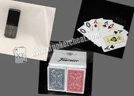 Пластмасса Испании Fournier 2818 маркировала играть карточки покера для красного цвета/сини Analayzer