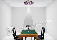 Светильник развертки задней стороны потолка приборов покера обжуливая стеклянный серебряный для маркированных играя карточек