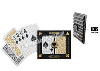 Бразилия Copag 1546 черных золотистых пластичных слон играя карточек для игр казино