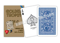 Стороны карточки трофея Италии 100% карточки покера пластичной Modiano золотистой маркированные
