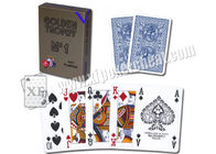 Пластмасса трофея Италии Olden Modiano маркировала карточки покера красные \ син для покера Scaner