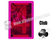 Играя в азартные игры карточки лазера незримой маркированные пластмассой играя с стеклами