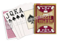 Бразилия Copag размер пластичное Техас Holdem красных/черноты покера маркировало карточки покера