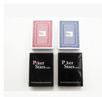 Карточка голубого красного цвета звезды покера пластичная играя для играя в азартные игры упорок с индексом 2 громоздк