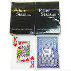 Карточка голубого красного цвета звезды покера пластичная играя для играя в азартные игры упорок с индексом 2 громоздк