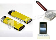 Камера иК Zippo лихтера желтого цвета блока развертки покера пластичная/камера шпионки лихтера сигареты