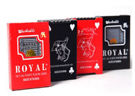 Карточки покера Тайвани королевской маркированные пластмассой, увядают упорные обжуливая играя карточки