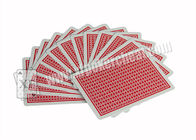 Изготовленное на заказ казино Италии Modiano маркировало карточки покера при покрашенные красная/синь