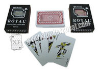 Карточки покера Тайвани королевские 100% пластичные играя в азартные игры упорки для волшебной выходки
