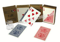 Стороны карточки трофея Италии 100% карточки покера пластичной Modiano золотистой маркированные