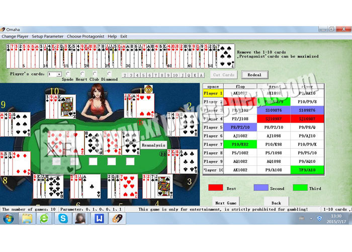 Новая система плутовки покера компьютера для того чтобы увидеть все карточки и ряды игроков в экране