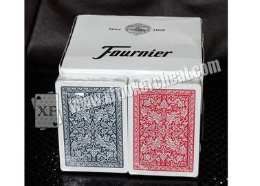Карточки красной голубой слон стороны пластмассы 2818 Fournier упорок волшебства играя в азартные игры играя