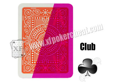 Пластмасса 4-Side Modiano Техас Holdem маркировала играя карточки для UV контактных линзов